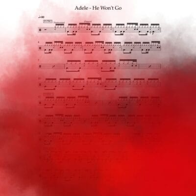 Adele - He Won't go Drum sheet music
