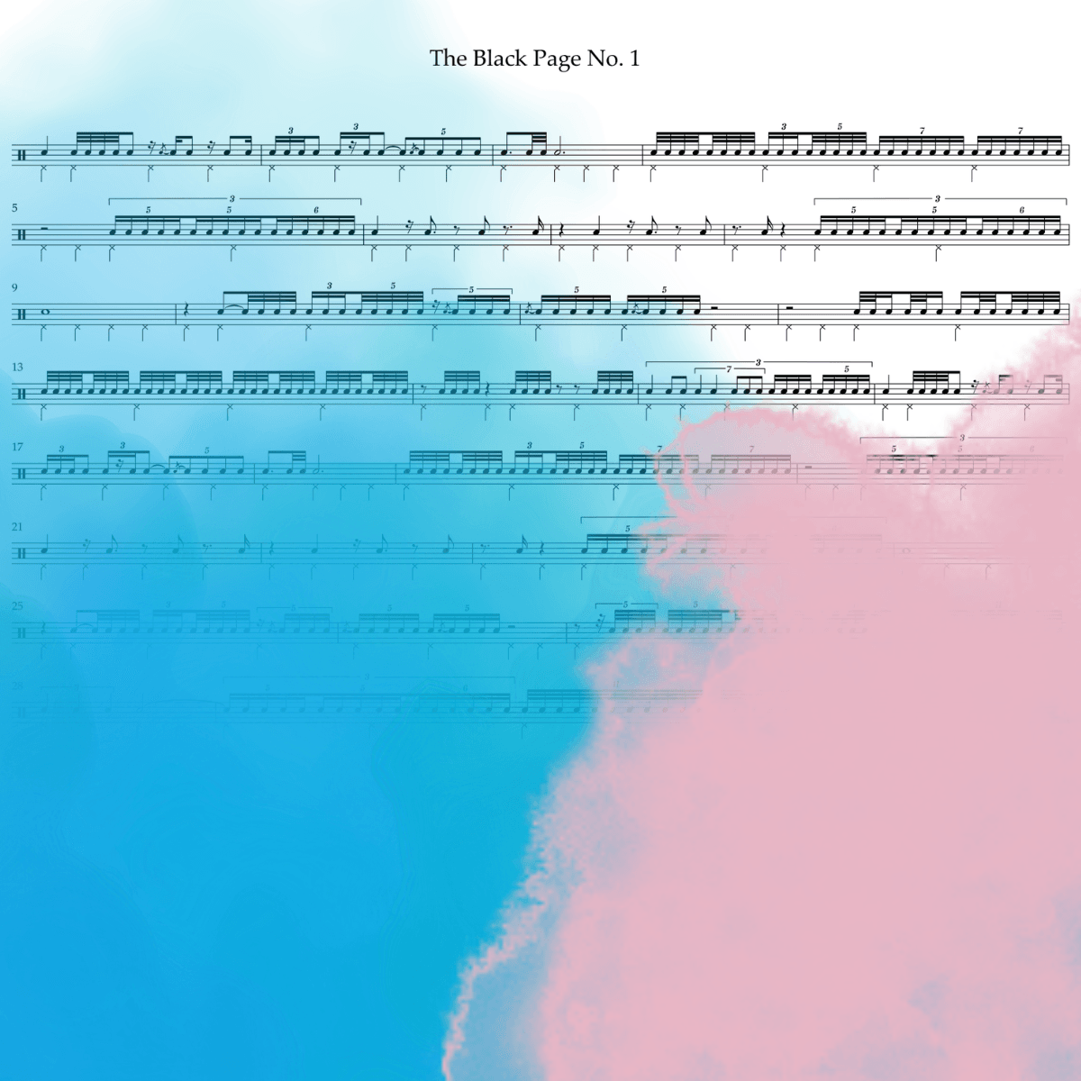 The Black Page No. 1 - Frank Zappa (Reorchestrated for Jazz Drum Set) 2 The Black Page No. 1 - Frank Zappa (Reorchestrated for Jazz Drum Set) - immagine 2