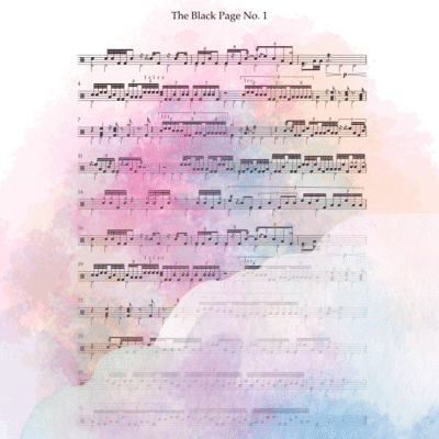 The Black Page No. 1 - Frank Zappa (Reorchestrated for Jazz Drum Set)